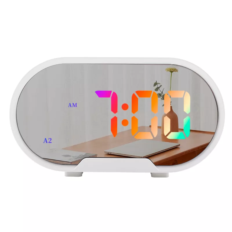 שעון מעורר 5.5 אינץ' LED Desk Mirror RGB